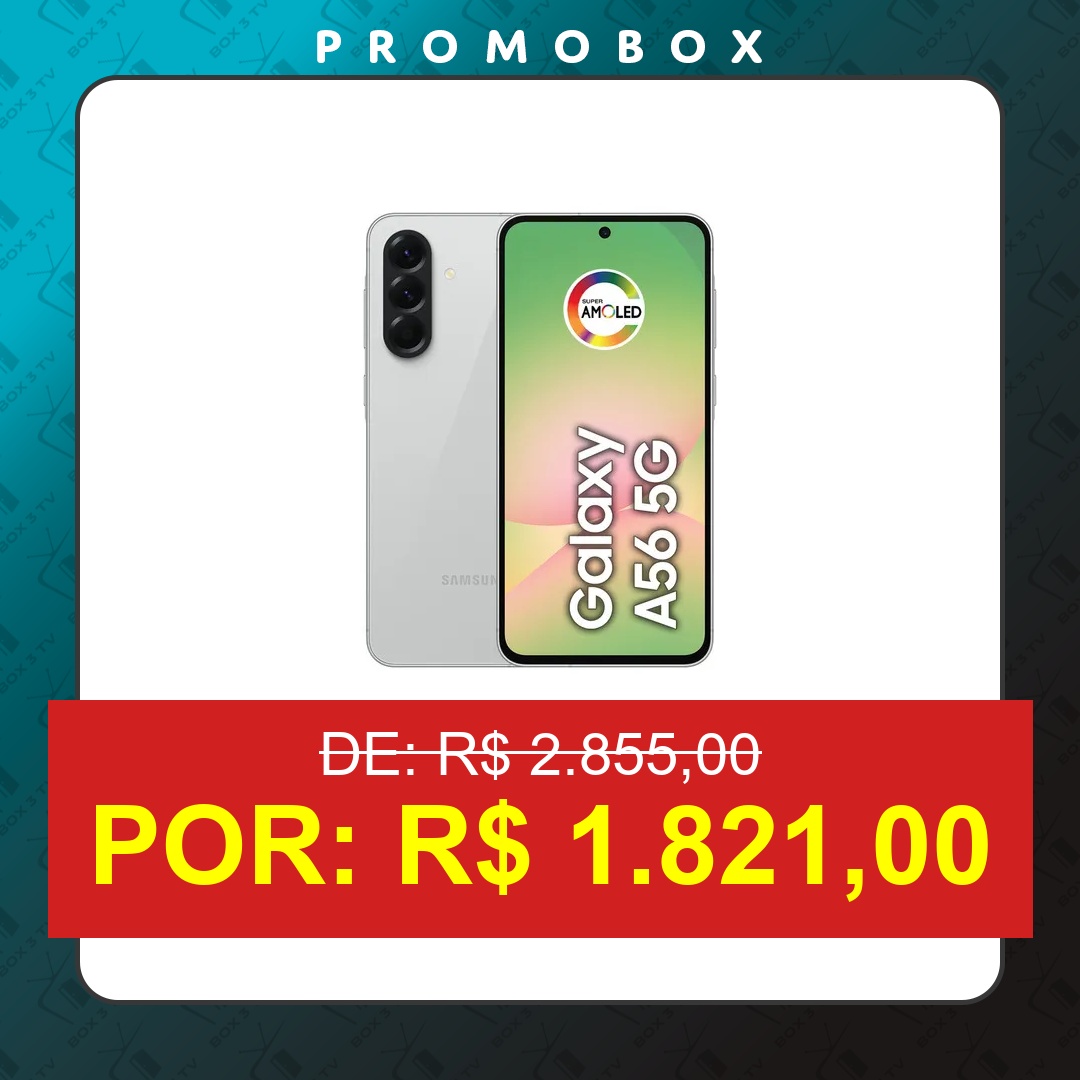 OFERTA: Celular Samsung Galaxy A56 5g 128gb 8gb Ram Cinza