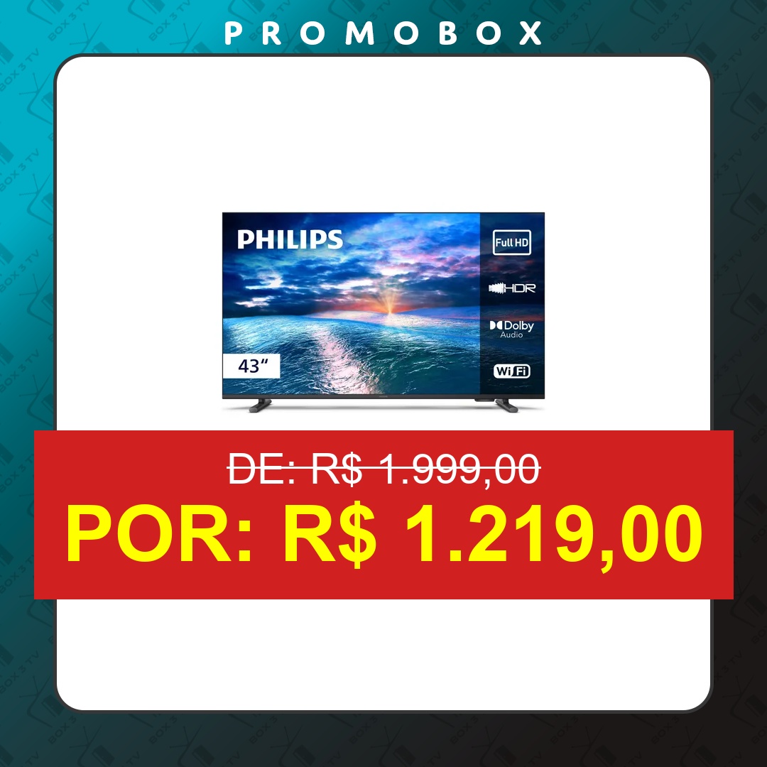 OFERTA: Smart Tv Philips 43  Full Hd 43pfg6910/78 Wi-fi