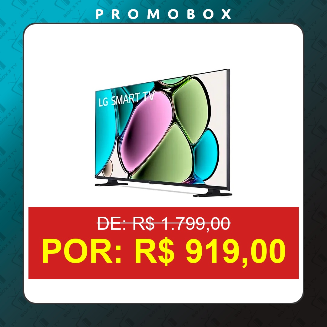 OFERTA: Smart Tv Profissional LG 32  Hd Led Processador A5 Ai Alexa Integrada Webos 23  32lr651c-bsa – R$ 919,00