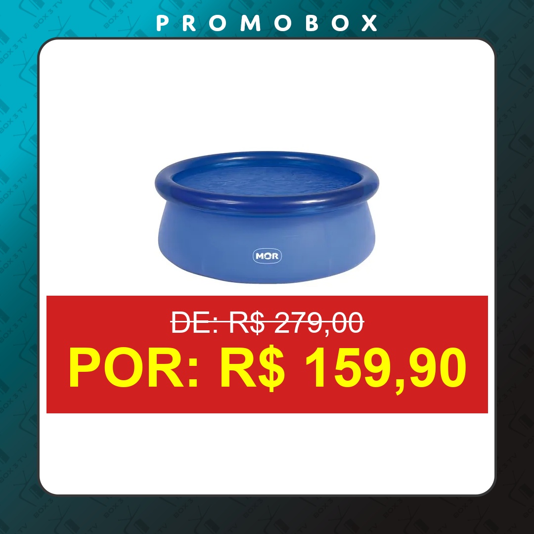 OFERTA: Piscina Inflável Fun Redonda 1400l Com Kit Reparo – Mor – R$ 159,90
