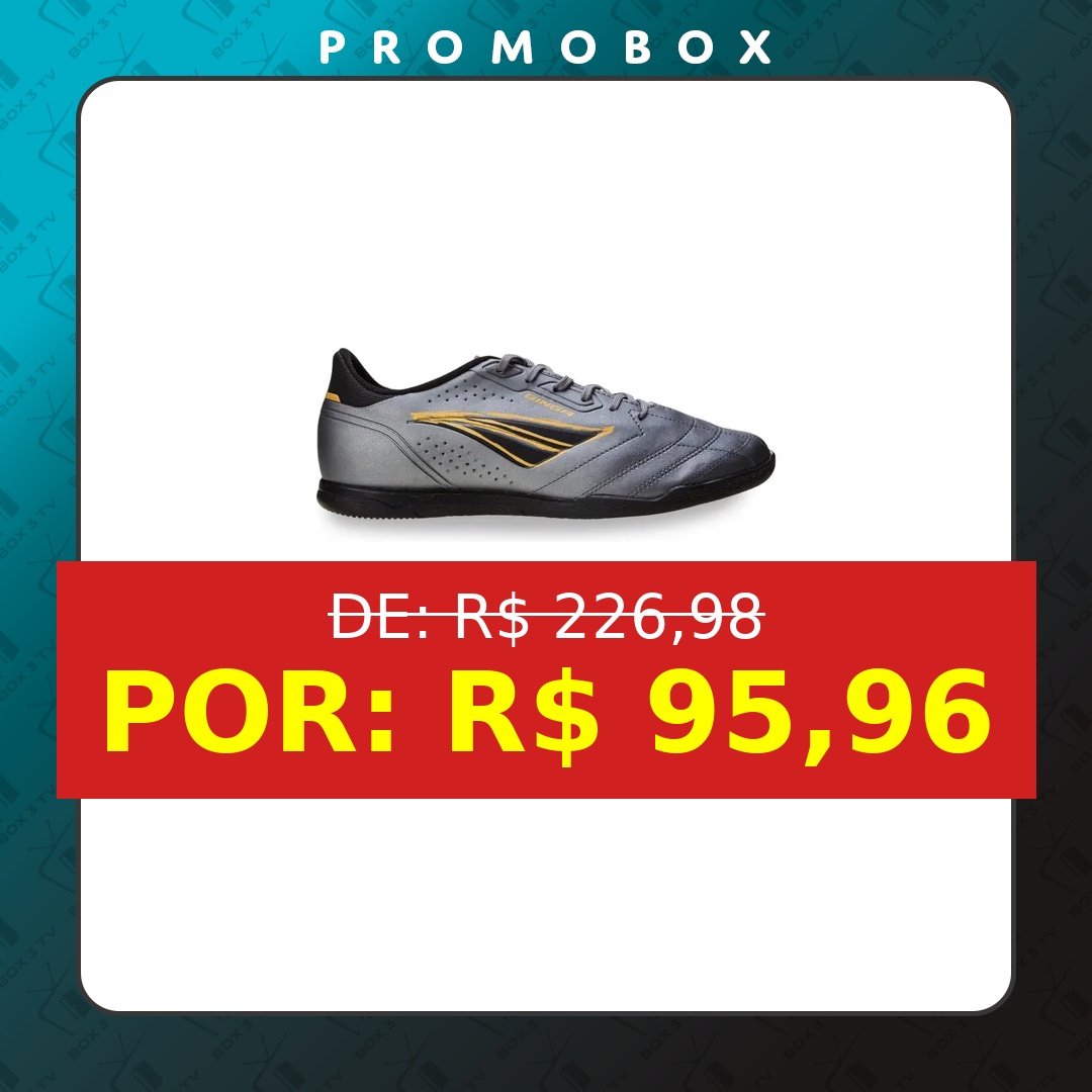OFERTA: Chuteira Futsal Masculina Ginga Y-1 Penalty – R$ 95,96