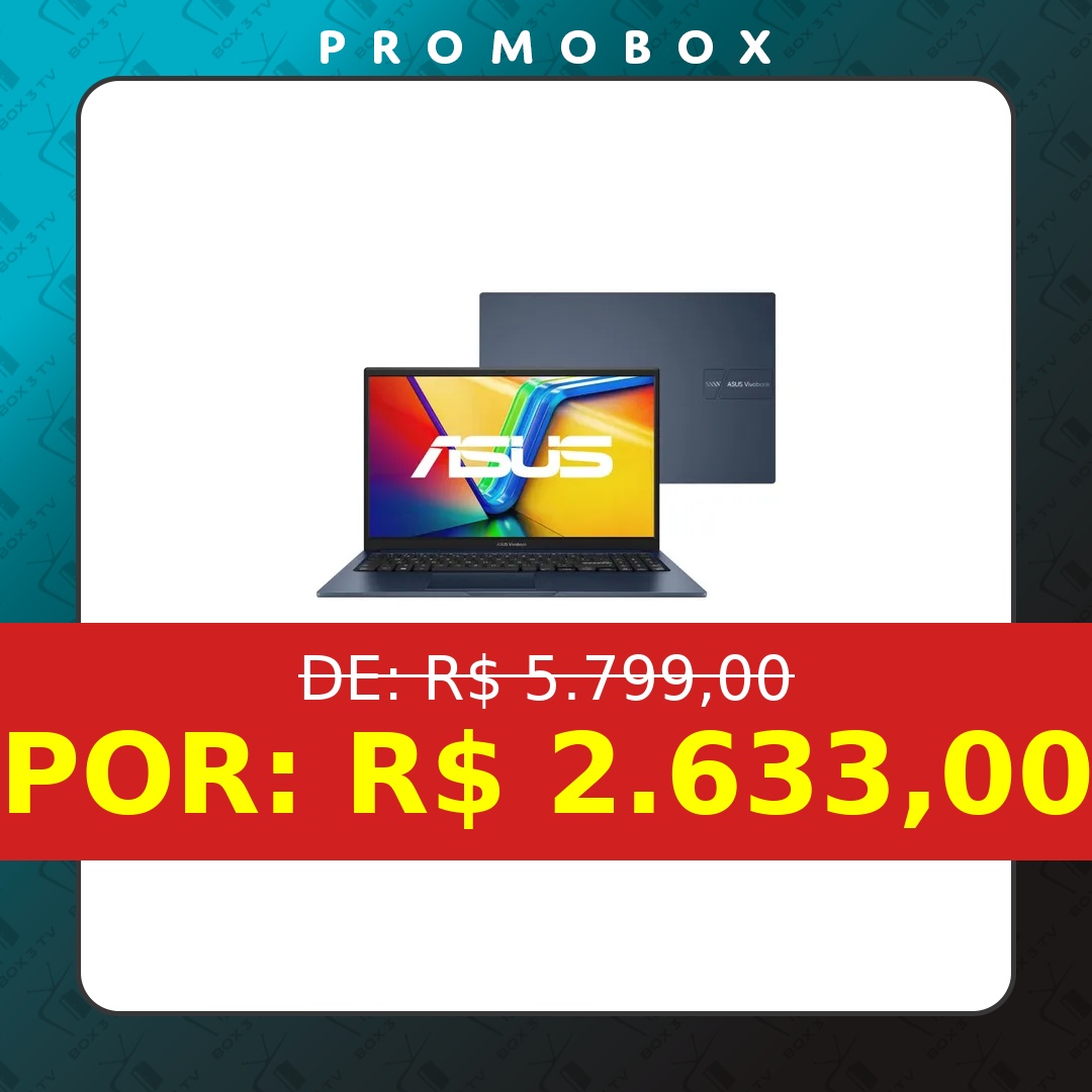 OFERTA: Notebook Asus Vivobook 15 X1504va Intel Core I5 1334u 16gb Ram 512gb Ssd Linux Keepos Intel Iris Xe Tela 15,6 Led Fhd Blue – Nj1746 – R$ 2.633,00