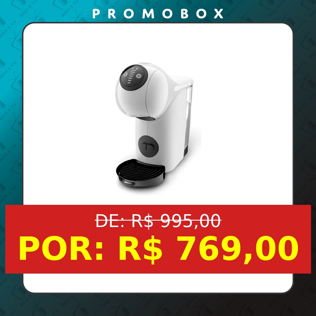 OFERTA: Nescafé Dolce Gusto Arno Genio S Basic Branca Dgs1 Cor Branco 127v – R$ 769,00