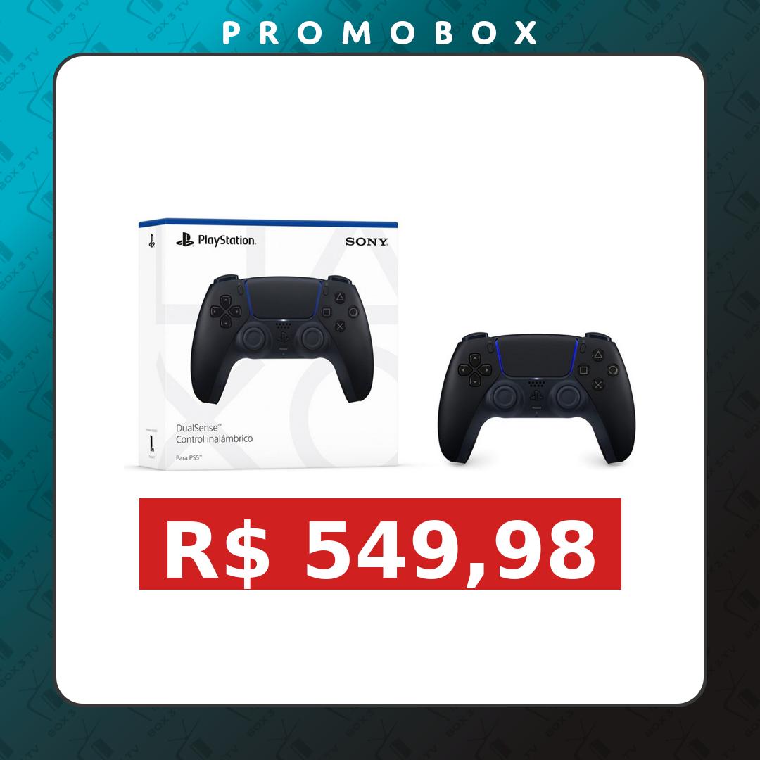 Controle Joystick Sem Fio Sony PlayStation 5 DualSense Midnight Black