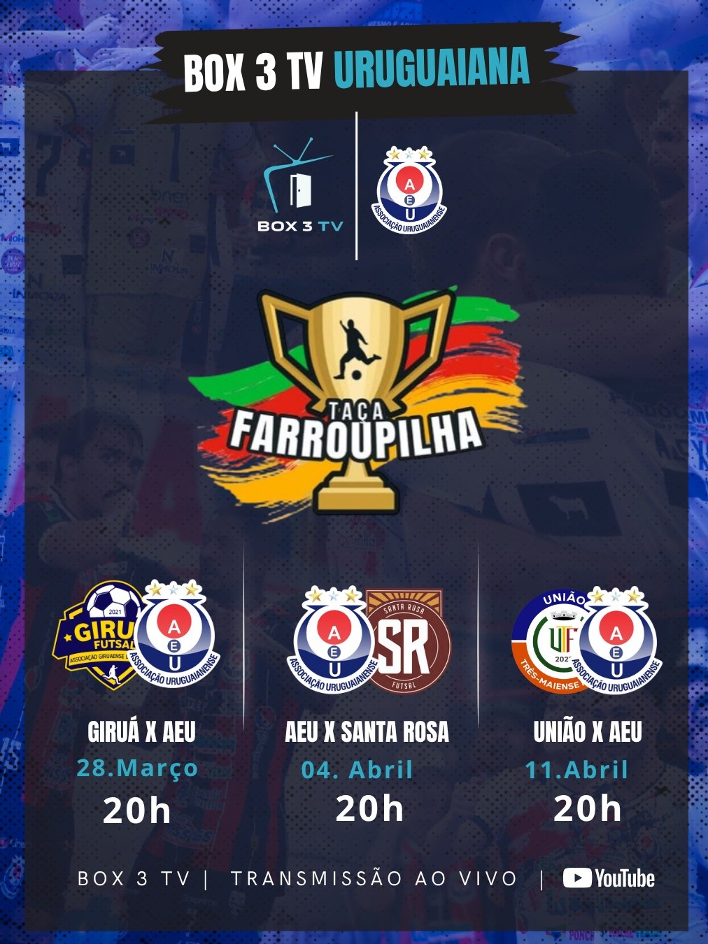 Post: TAÇA FARROUPILHA JÁ COMEÇOU! 🇳🇱

AEU já …