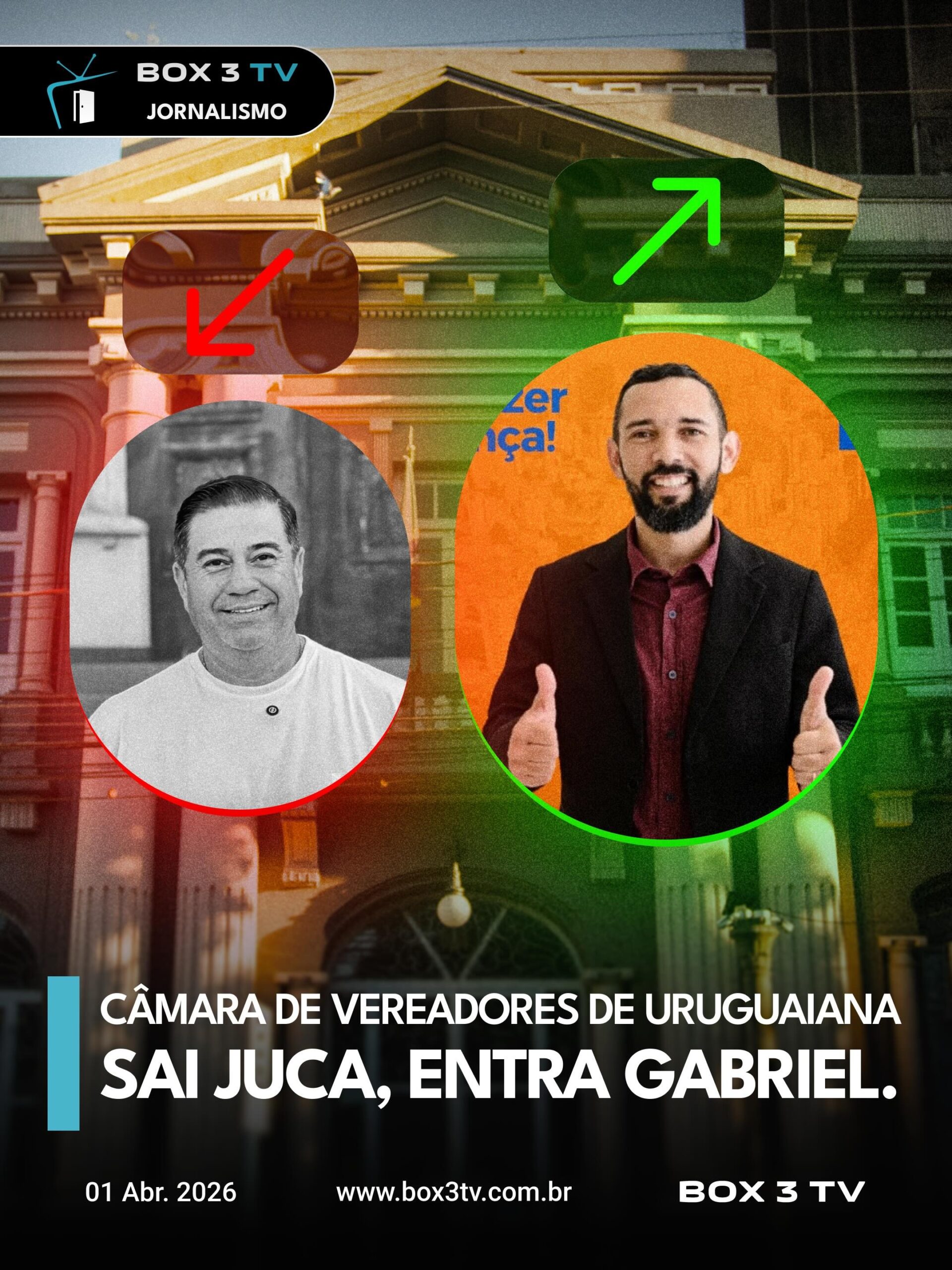 Post: Novo nome na Câmara de Uruguaiana! 👔🔁

G…