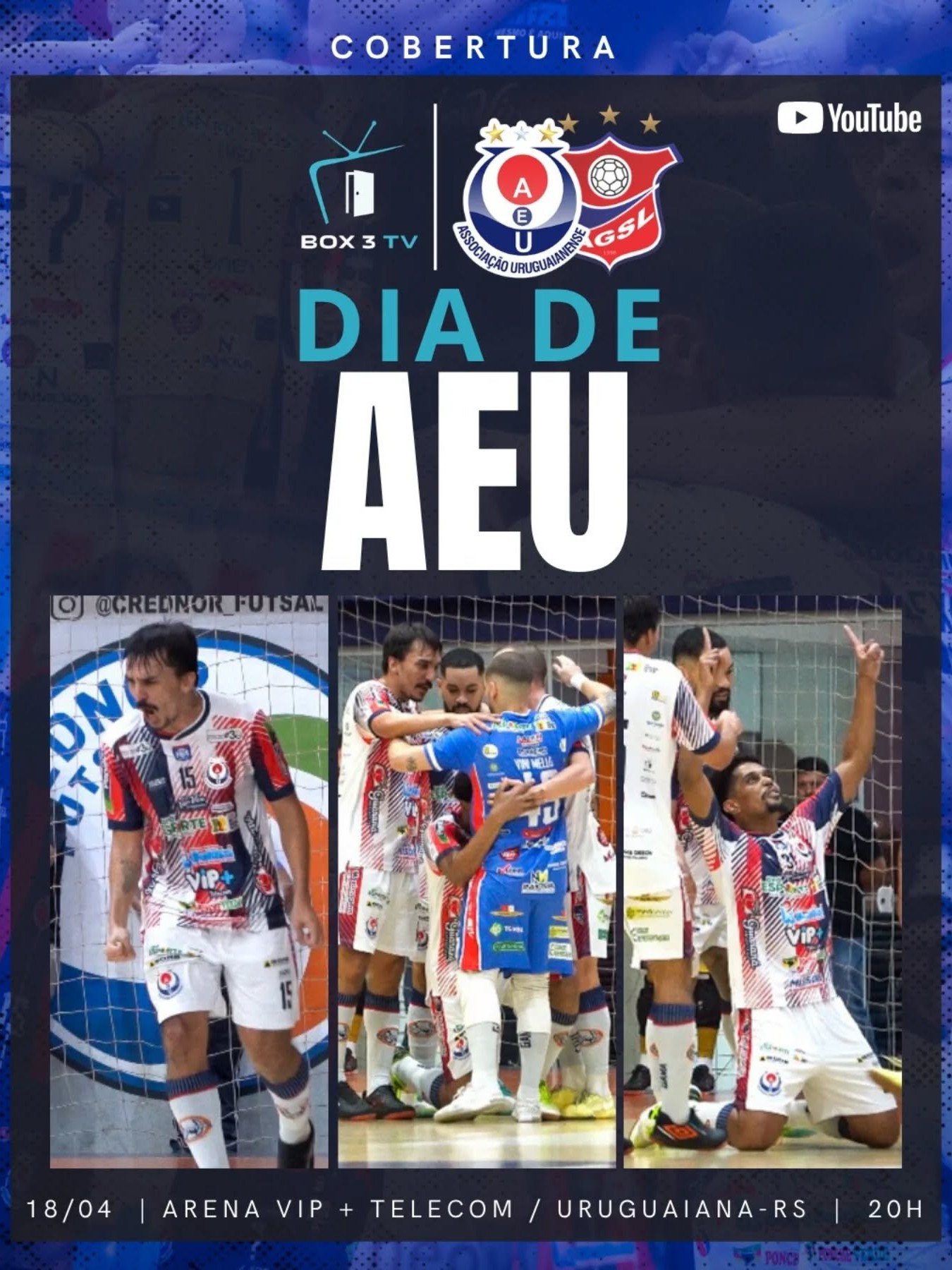 Post: AEU EM QUADRA NA ARENA VIP+ TELECOM! 🇳🇱
…