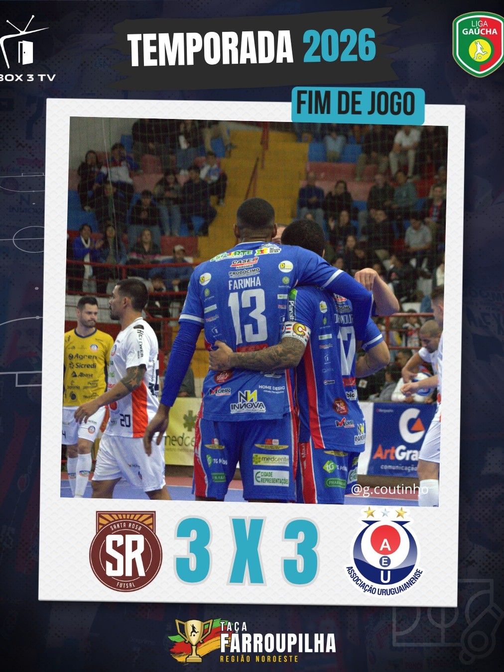 Post: A Associação Uruguainense empata fora de…