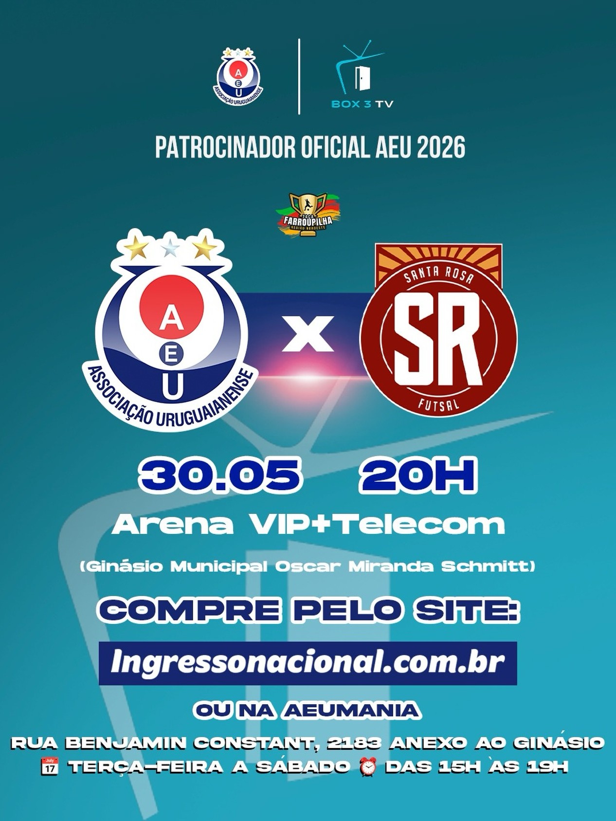 Post: AGORA É EM CASA! INGRESSOS LIBERADOS 🎟️🏆…