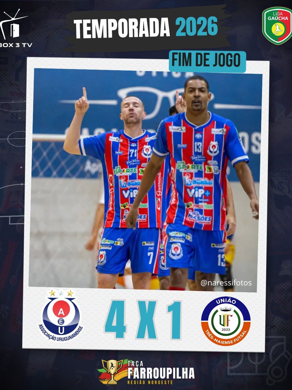 Post: ⚽️🔥 FIM DE JOGO E VITÓRIA DA AEU! Jogand…