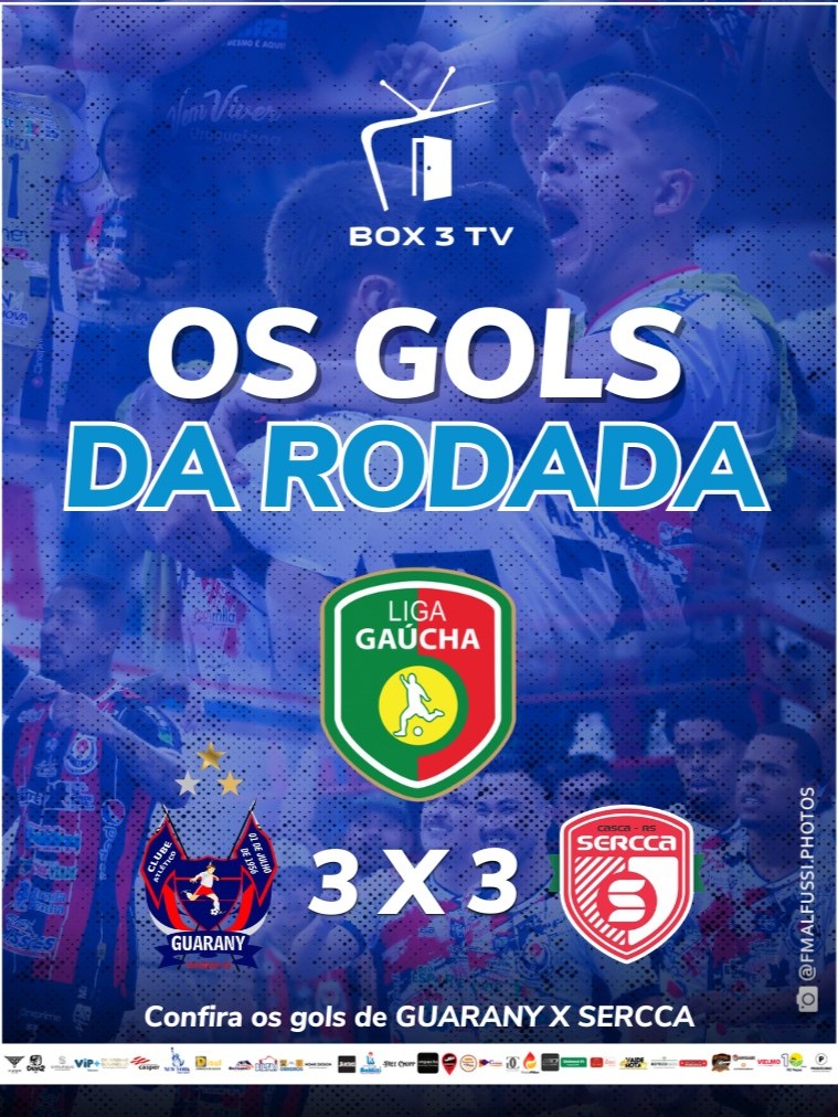 Post: Confira os gols do jogo entre GUARANY 3 …