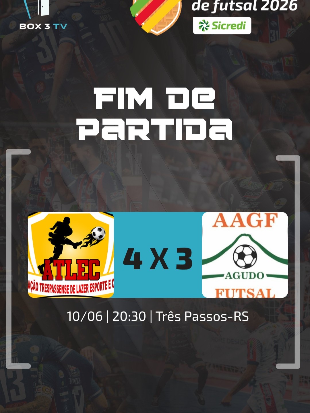 Post: FIM DE JOGO! ⚽🔥
Em uma partida eletriza…