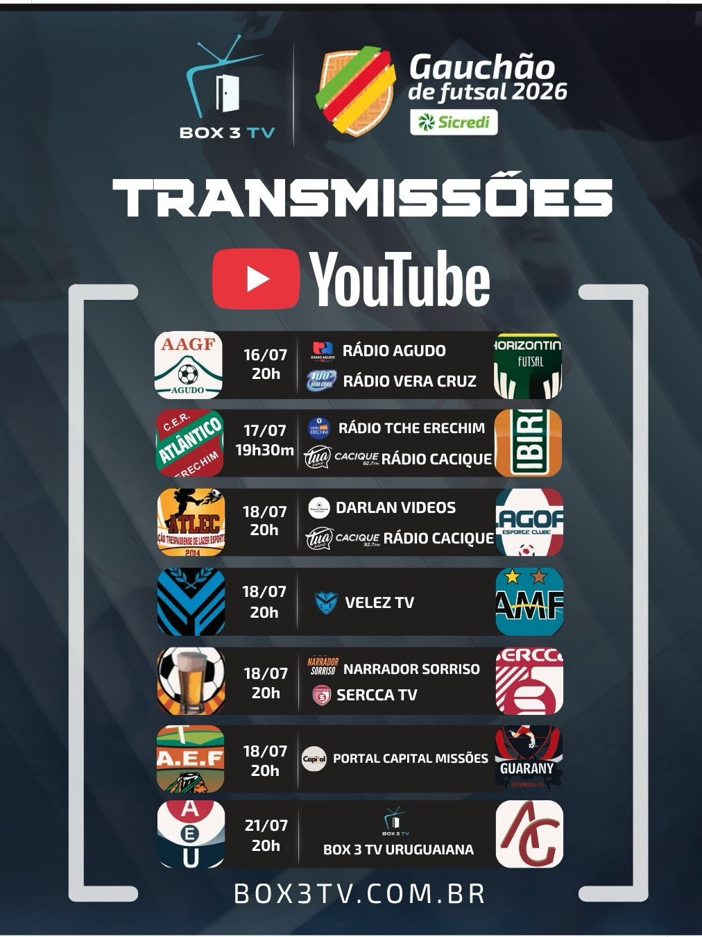 Post: ONDE ASSISTIR? 👀

Assista a rodada compl…