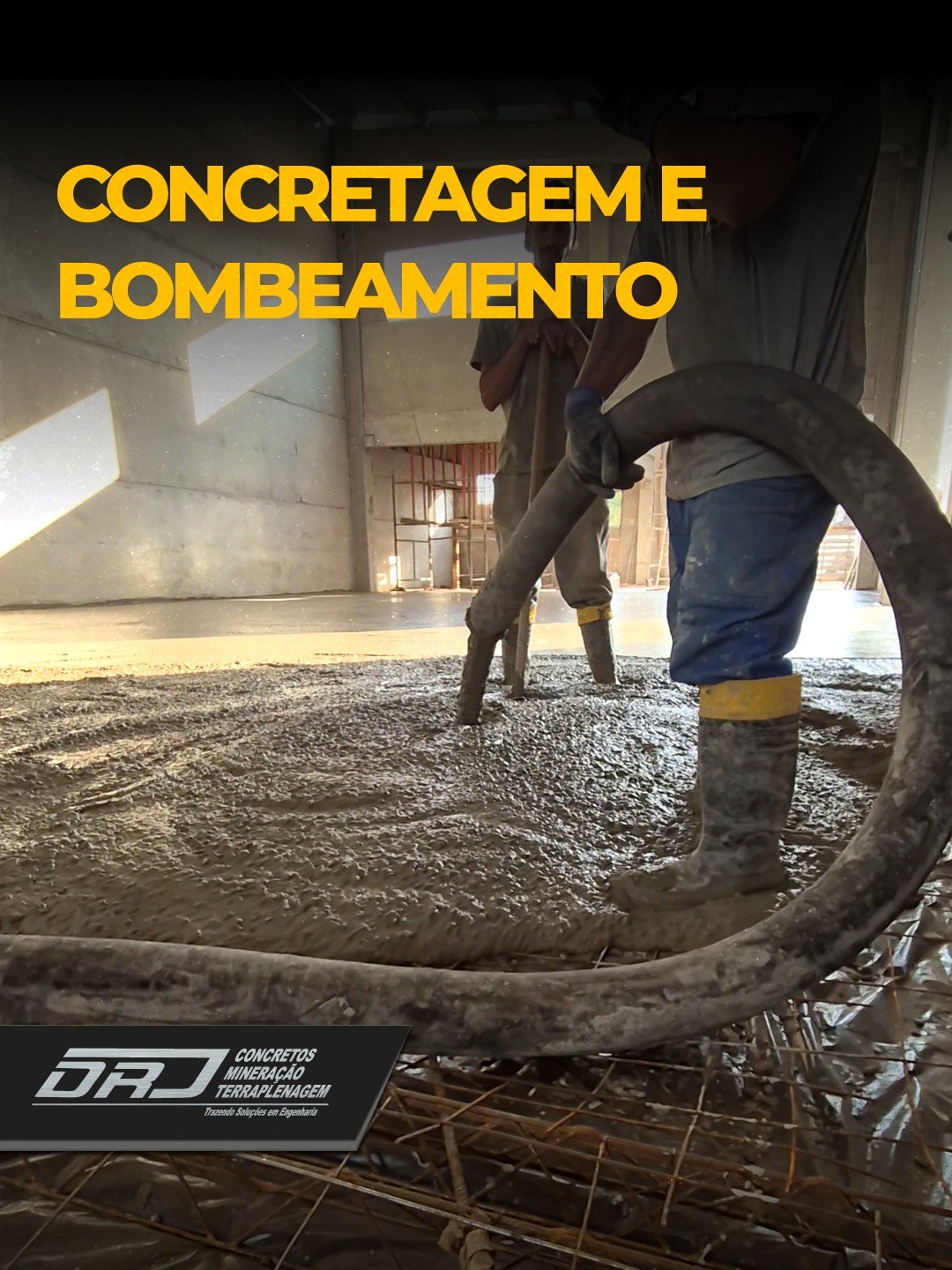 Post: 🚧 Concretagem e Bombeamento em ação! 

N…