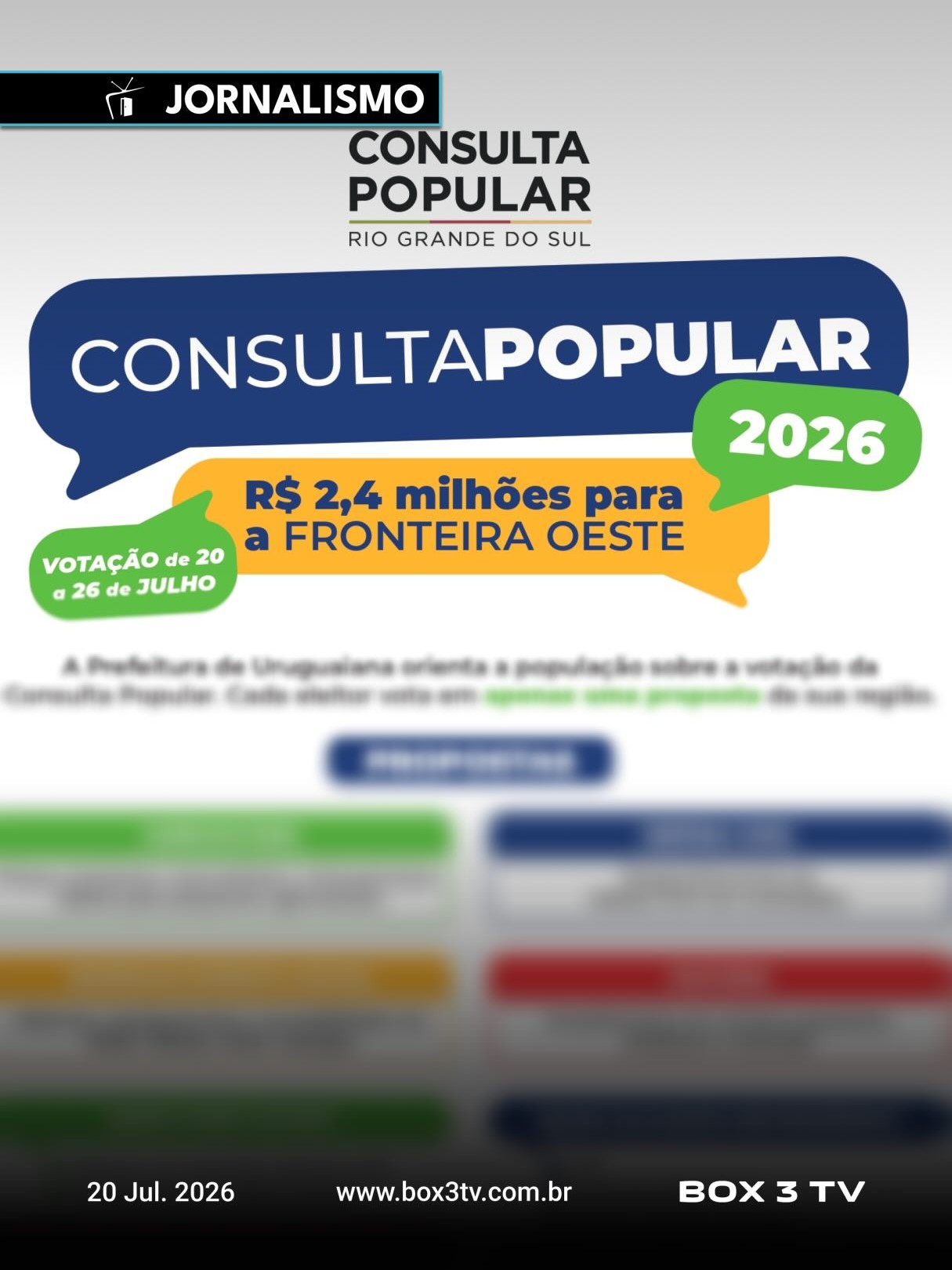 Post: A CONSULTA POPULAR 2026 JÁ COMEÇOU! 🗳️🇳🇱…