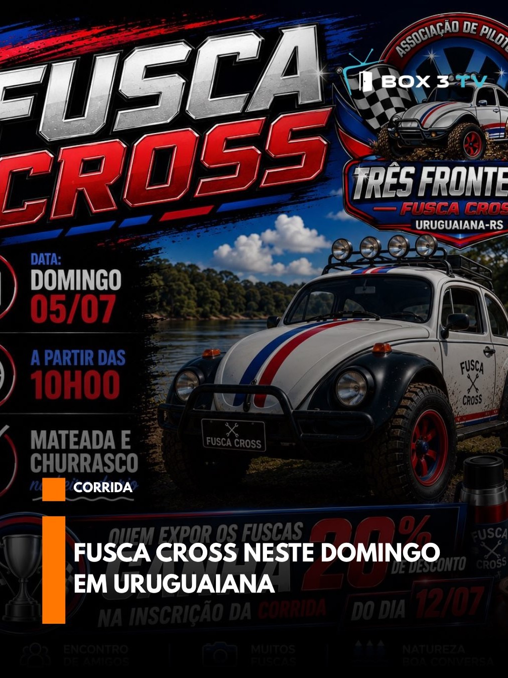 Post: 3 CATEGORIAS NO FUSCA CROSS URUGUAIANA

…