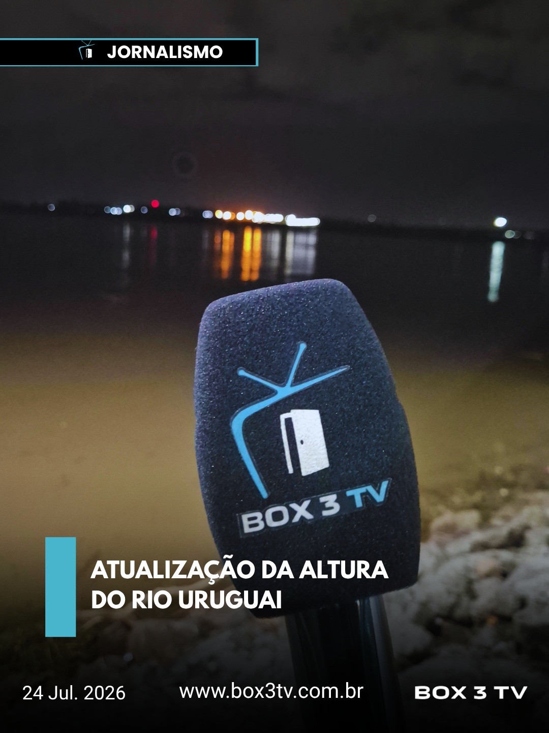 Post: O nível do Rio Uruguai segue subindo de …