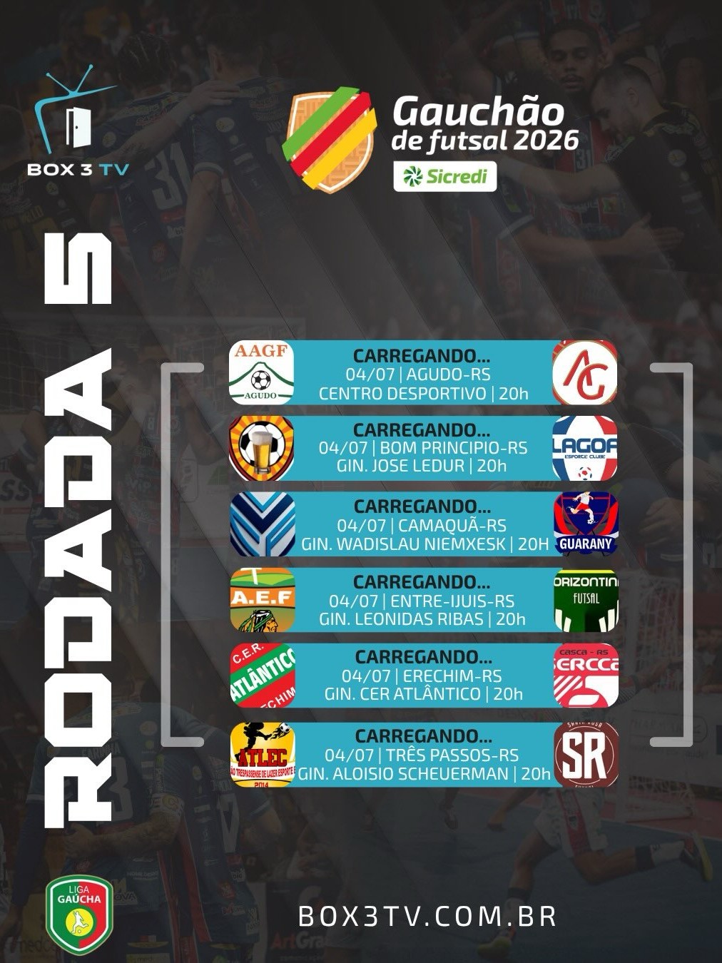 Post: RODADA DESTE SÁBADO! 

Começa neste dia …