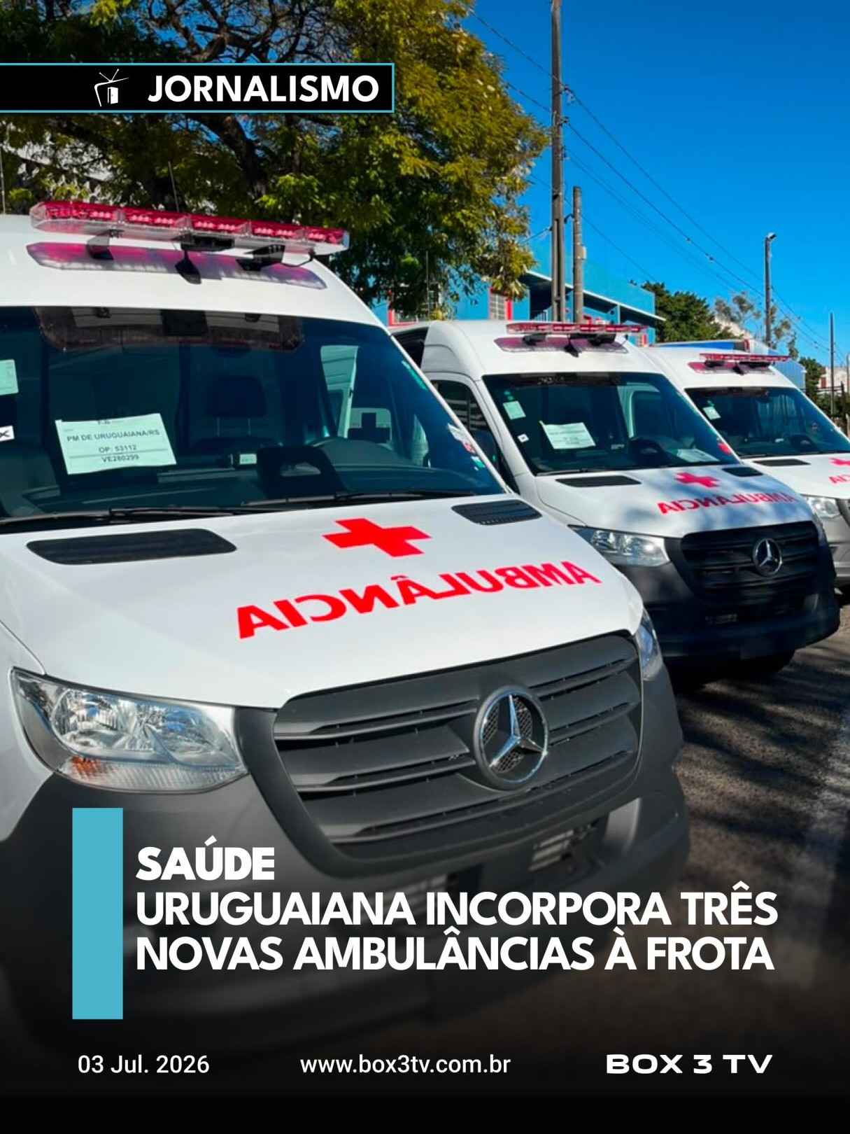 Post: +3 PRA CONTA! 🚑🚨

A Prefeitura de Urugua…