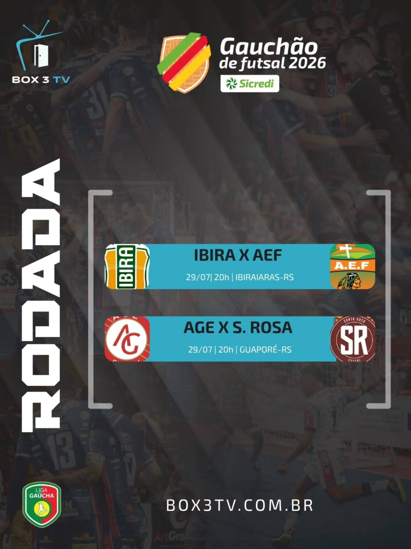 Post: 🏆 Vai começar mais uma rodada da Liga Ga…