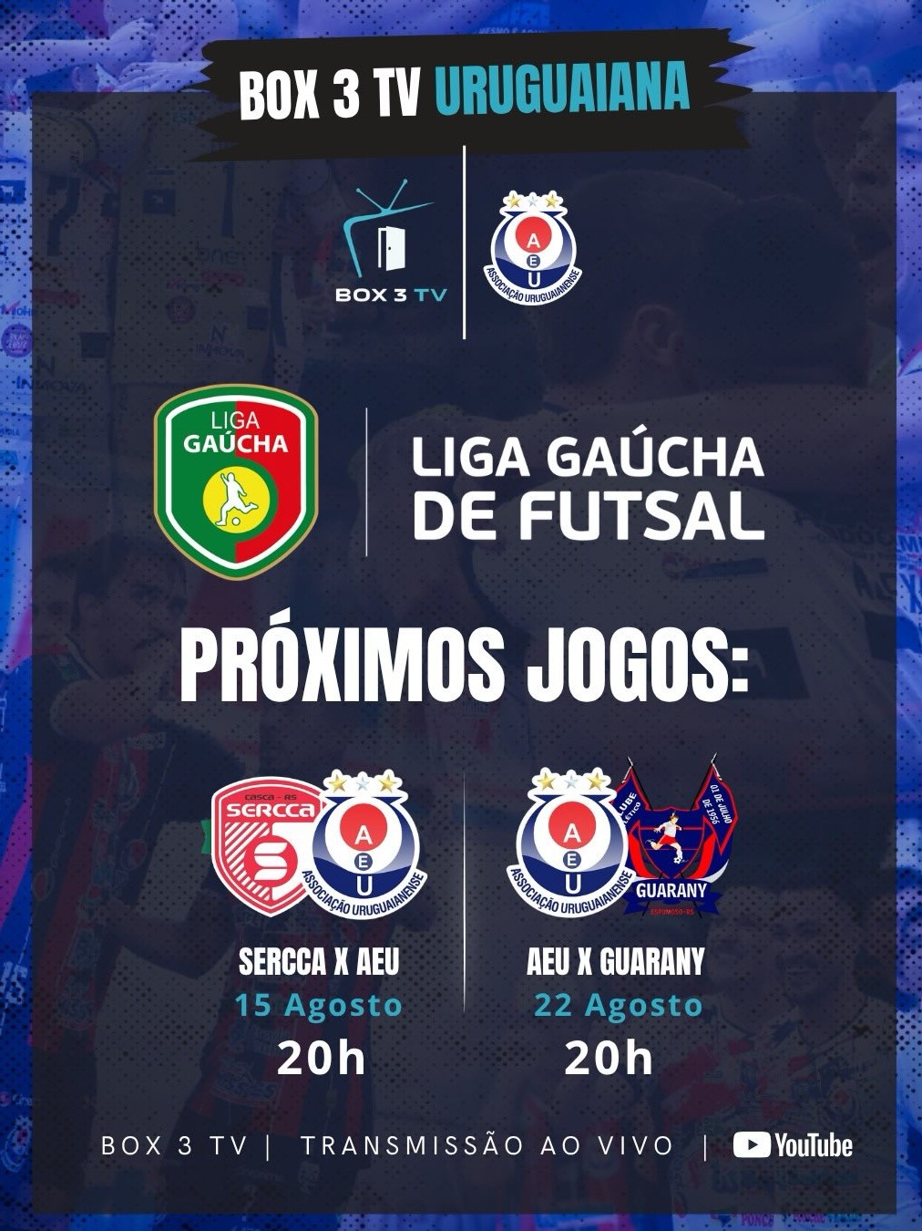 Post: PRÓXIMOS JOGOS DA AEU! 🇳🇱

 AEU visita o…