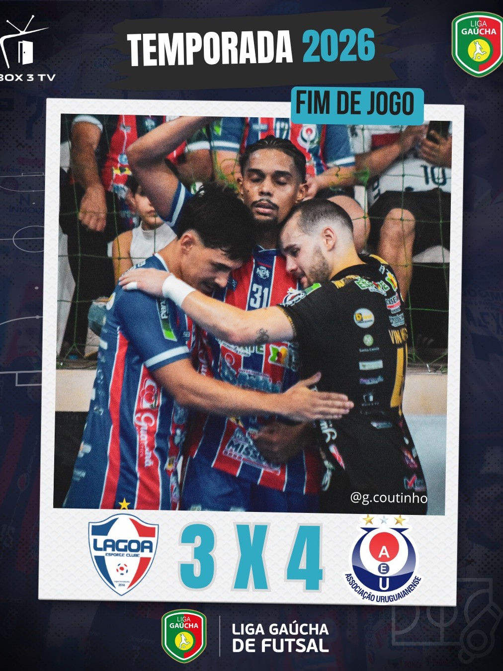 Post: 🚨 FIM DE JOGO NO GAUCHÃO DE FUTSAL 2026!…