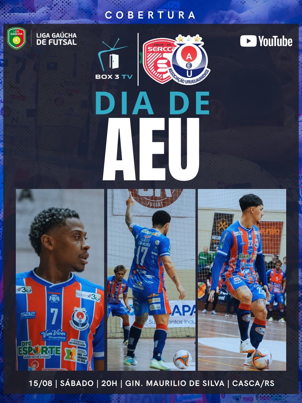 Post: 🔥 É DIA DE AEU! 🔵🔴
Acompanhe toda a emoç…