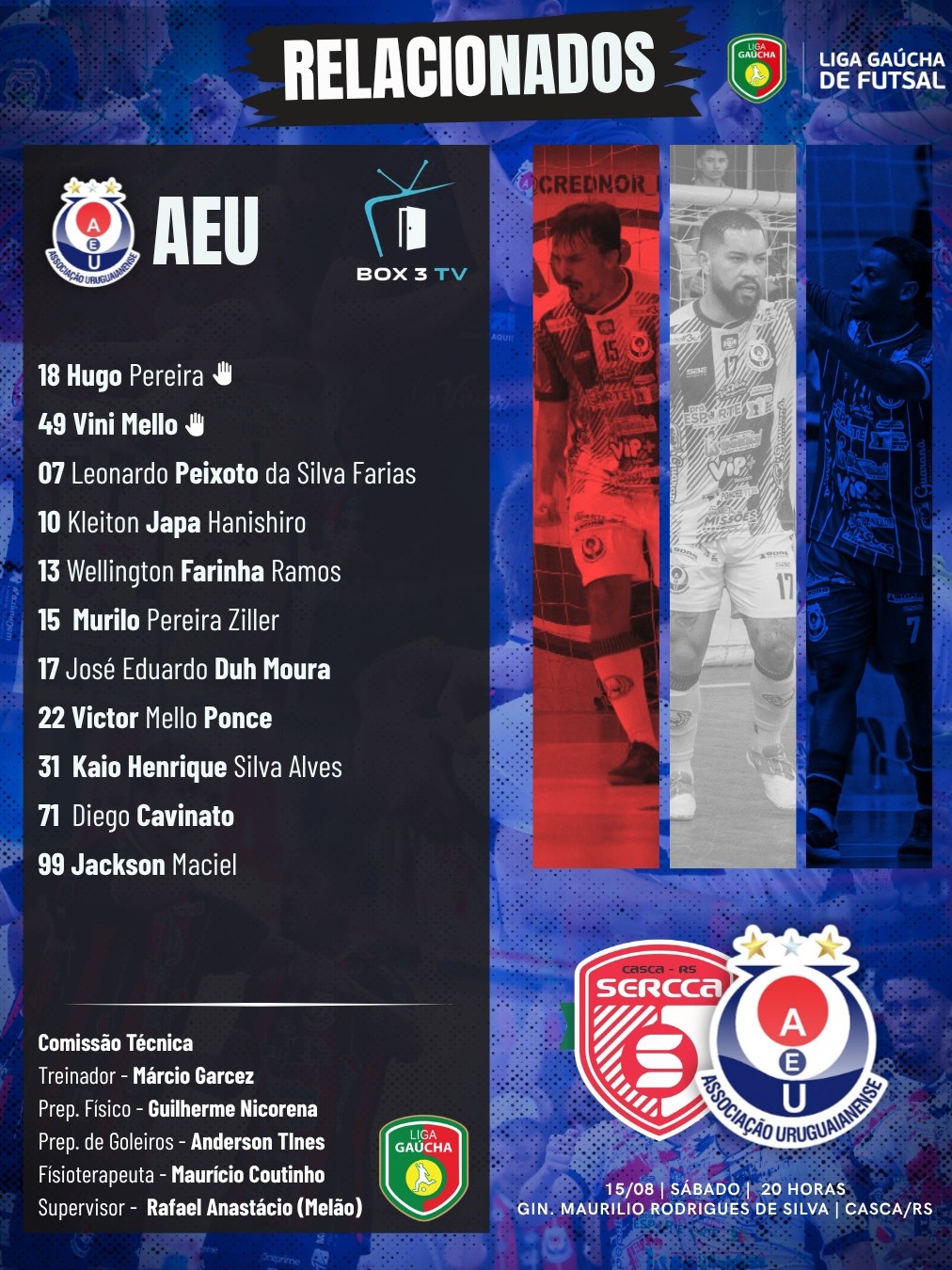 Post: 🔥 RELACIONADOS! 🔥

▶Liga Gaúcha de Futsa…