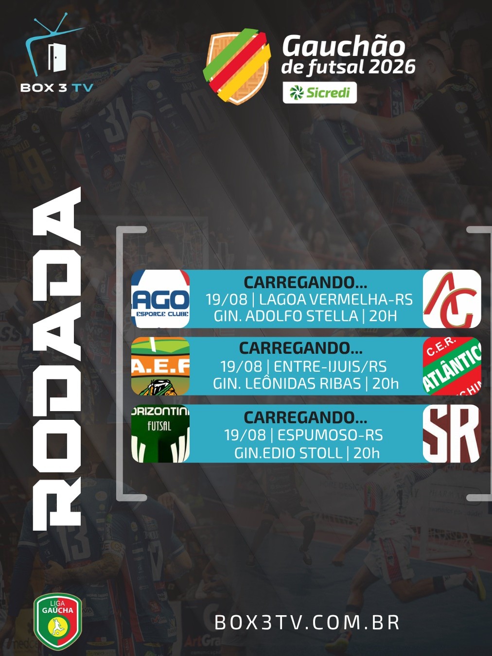 Post: ⚽️ Se liga na rodada do Gauchão de Futsa…