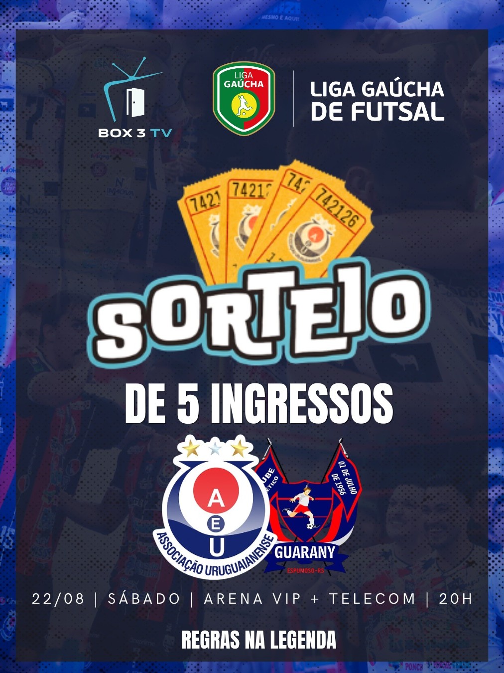 Post: 🚨 PROMOSHARER BOX 3 TV: 5 INGRESSOS! 🚨

…