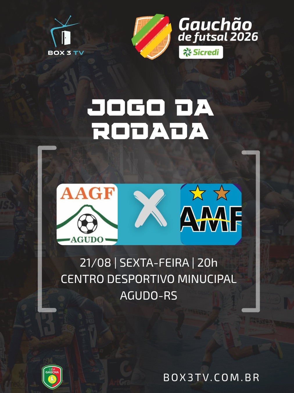 Post: GAÚCHAO DE FUTSAL 2026! ⚽🔥

Nesta sexta-…
