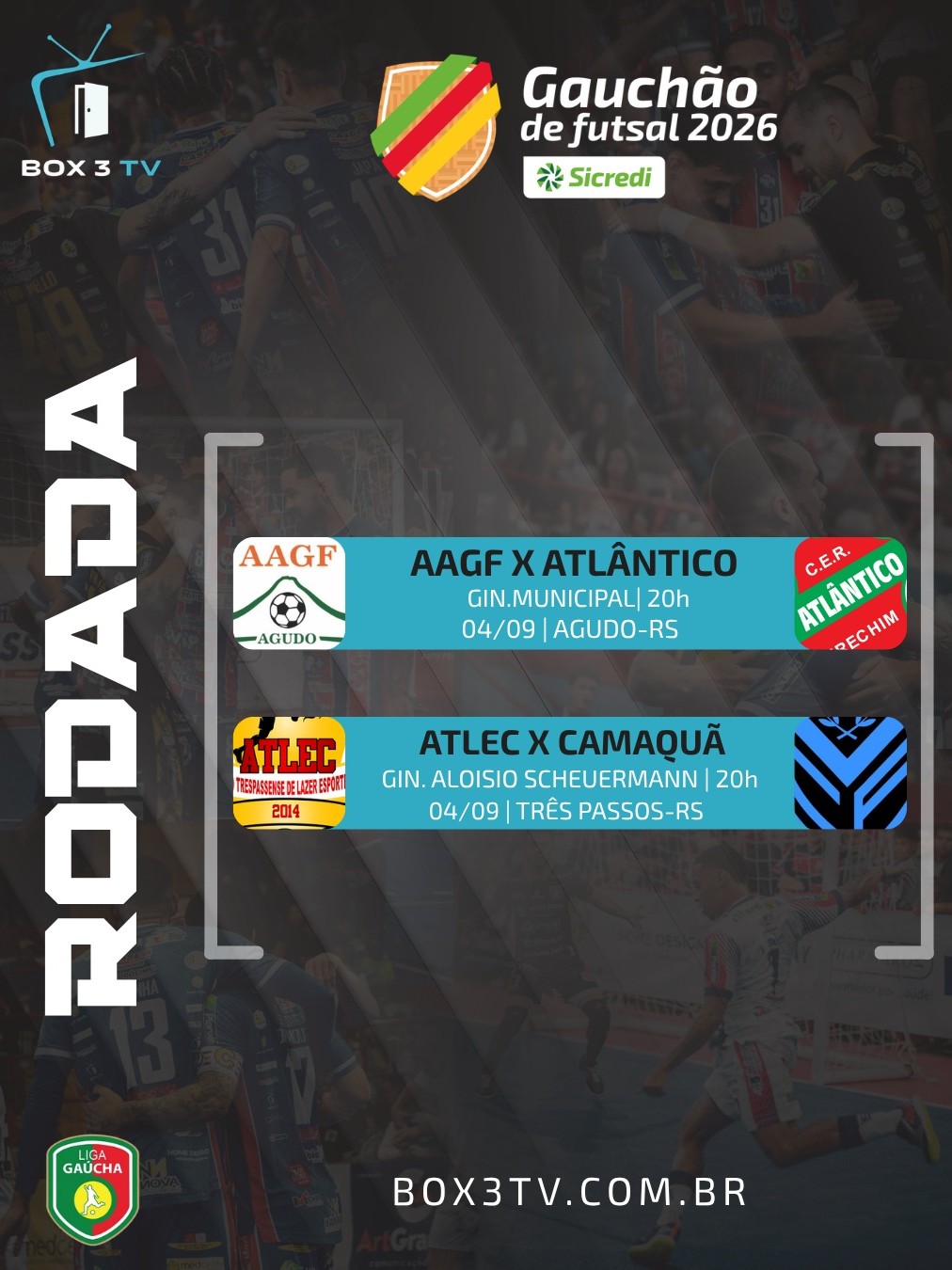 Post: 🔥 Amanha tem Gauchão de Futsal 2026 – Ro…