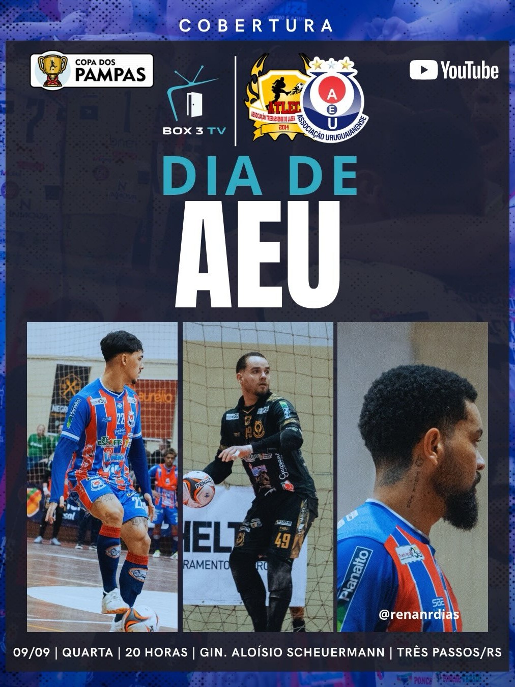 Post: DIA DE AEU! 🇳🇱

 Em busca do Tri campeon…
