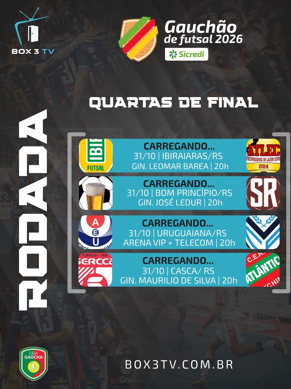 Post: ⚽🔥 É dia de decisão no Gauchão de Futsal…